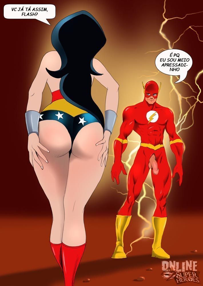 Mulher Maravilha e Flash em: O Grande Combate
