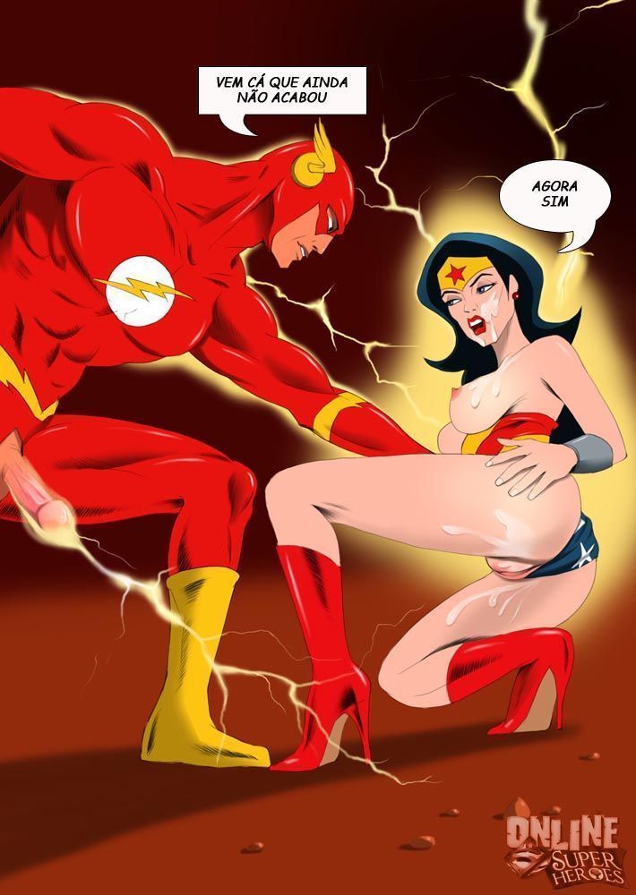 Mulher Maravilha e Flash em: O Grande Combate